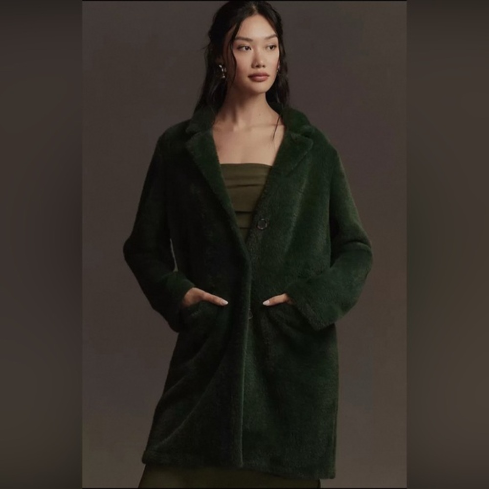 New Anthropologie Sanctuary Hometown Fuzzy Knit Coat